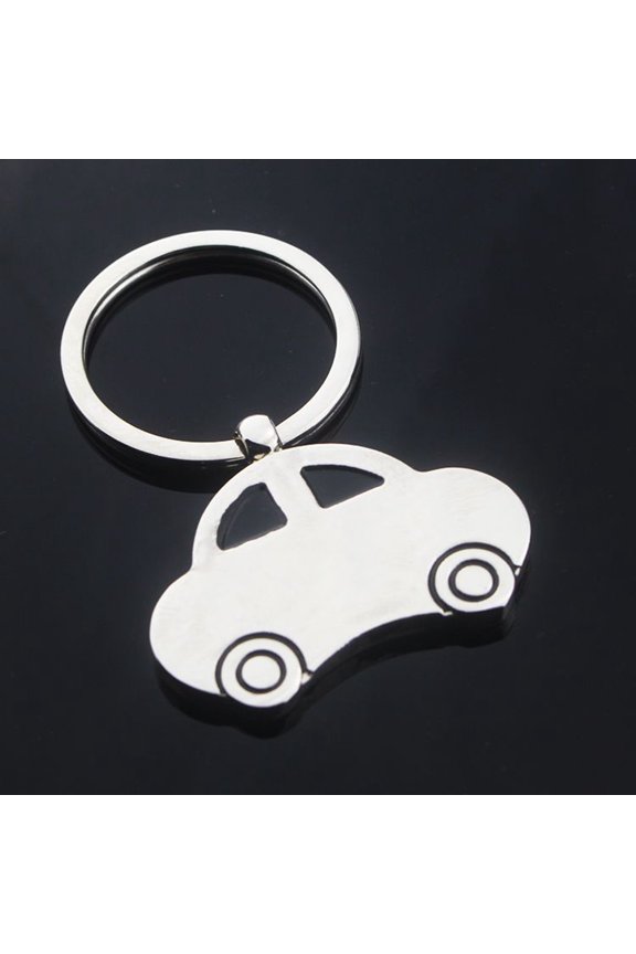 Stylish Plated Metal Beetle Keychain Pendant for Car Keys and Accessories Key