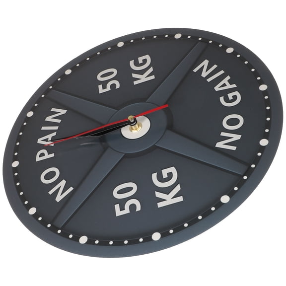 ELAYARD Modern Black Acrylic Wall Hanging Clock Decorative Fitness Theme for Home and Gym