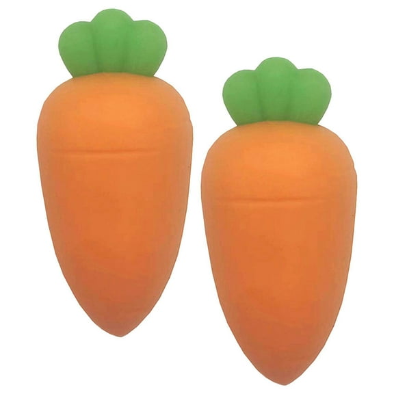 ELAYARD 2Pcs Orange Silicone Bottle Stoppers Carrot Shape Bottle Plugs for Decor