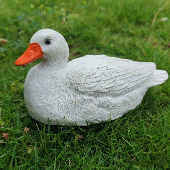 ELAYARD Cute Room Decor Duck Shape Resin Landscape Statue 1Pack