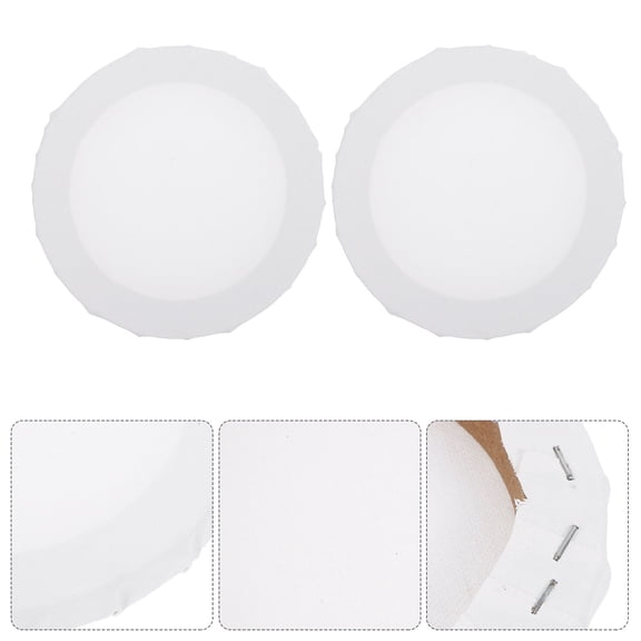 ELAYARD DIY Canvas Frame for Drawing Use Suitable for Oils Acrylics Tempera White Linen Panels 3 Pieces
