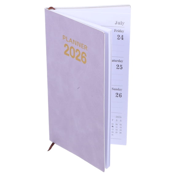 ELAYARD Portable Daily Planner Notebook with Smooth Faux Leather Cover for Writing, Organizing, and Scheduling