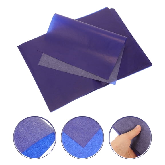 ELAYARD Dark Blue Graphite Transfer Paper Sheets for Drawing Tracing Carbon Copy with DIY Cutting for Crafts