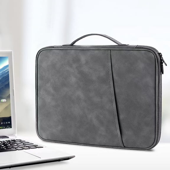 ELAYARD Sturdy Laptop Carrying Case Lightweight Computer Bag for Travel in Dark Grey