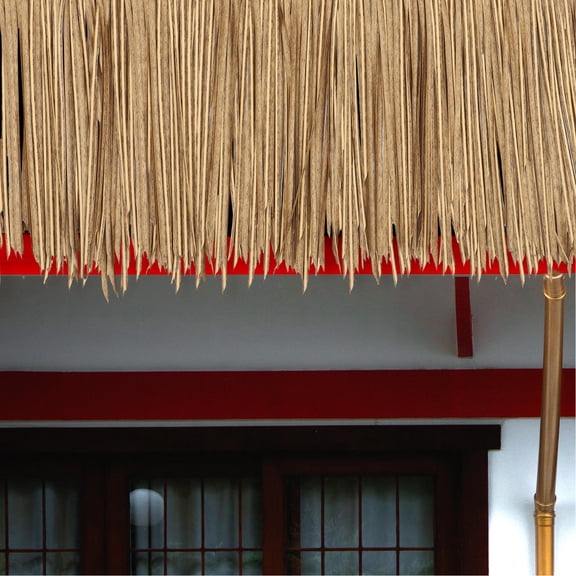 ELAYARD Artificial Thatch Roof, Brown Pe, for Outdoor Garden Decoration