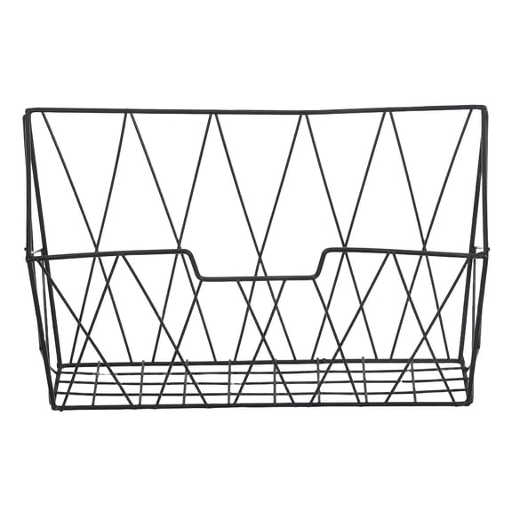 ELAYARD Hanging Wire Magazine Rack Metal Wall Mount for Bathroom Home with Minimalist Design