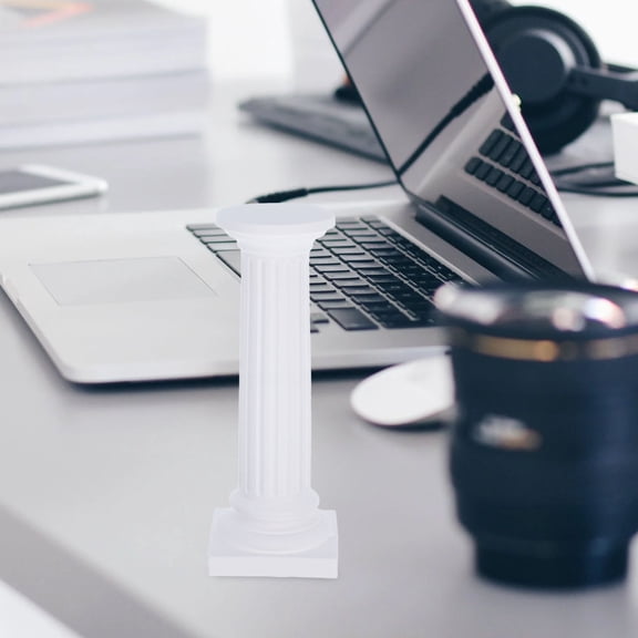ELAYARD Classic White Roman Pillar Statue with Display Base for Office and Mall Decoration