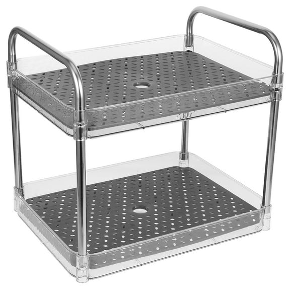 ELAYARD Transparent Multi-Functional Kitchen Dish Drying Rack with Compact Stylish Design