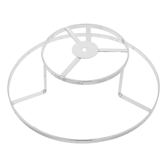ELAYARD Metal Lamp Shade Holder Frame Plated Silver Wire Cage for Drum and Pleated Lampshades