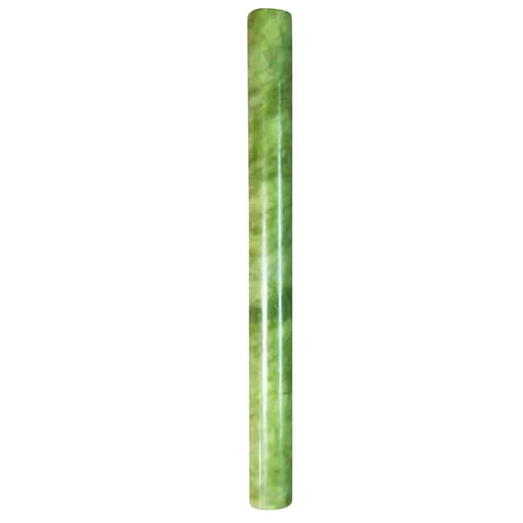 ELAYARD Smooth Marble Rolling Pin with Ergonomic Handle Green Material for Baking and Cooking