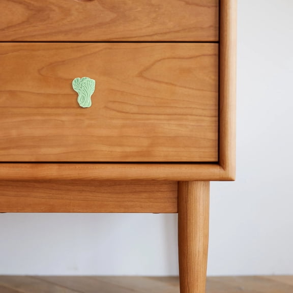 ELAYARD Vintage Style Light Green Porcelain Cabinet Knobs for Kitchen and Bathroom Pulls