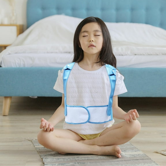 ELAYARD Posture Brace Kids Polyester Correction Belt for Back Straightening and Humpback Improvement 1Set M
