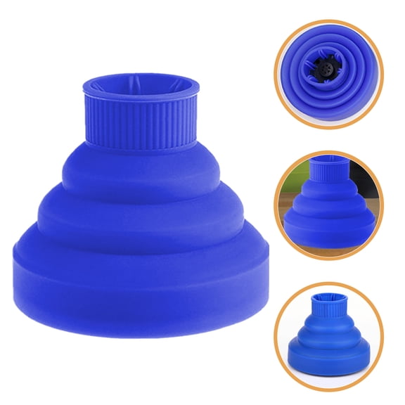 ELAYARD Durable Blue Silicone Hair Dryer Diffuser Attachment Protects Hair from Heat and Frizz