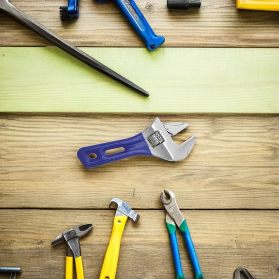 ELAYARD Vanadium Adjustable Wrench, Plumbing Tool for Bathroom Sink Repair and Household Maintenance