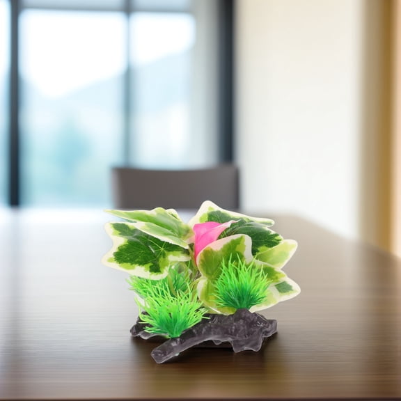 ELAYARD Aquarium Landscape Tree Aquarium Plant Decor Multi Plastic 1Pack