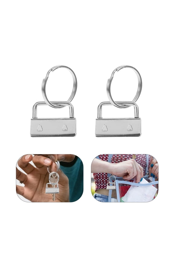 40Pcs Low-Pitched Iron Keychain Fobs for Custom Crafting, Key for Projects and Accessories