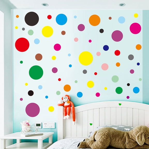 ELAYARD Circle Wall Decal with Durable PVC Material for Home and Shop Decoration