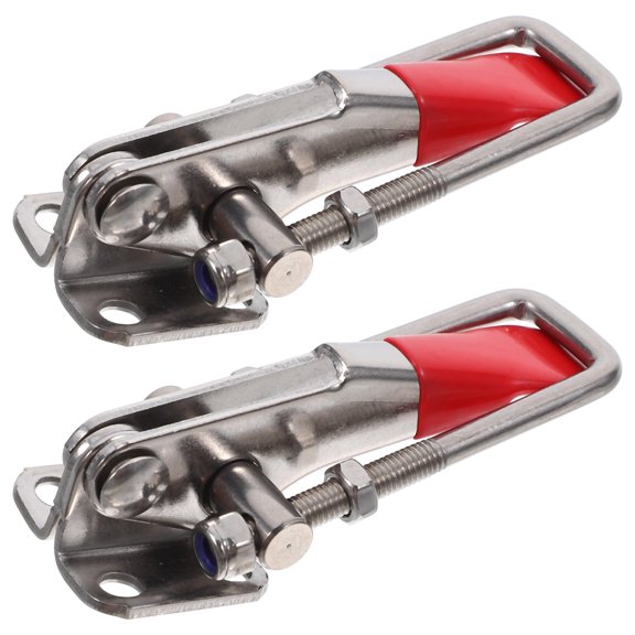 ELAYARD Red Stainless Steel Toggle Latch Clamp, Heavy Duty, Easy to Install, Perfect for Home and Industrial Use, Set of 2