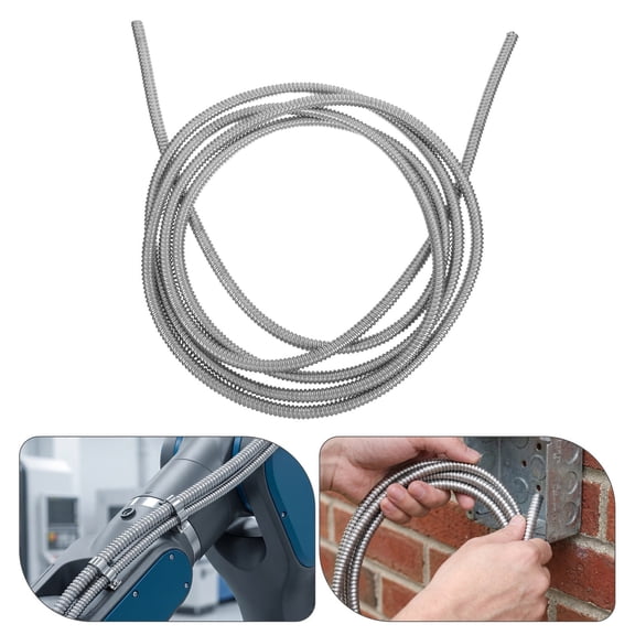 ELAYARD Durable Stainless Steel Corrugated Hose for High Temp Electrical Cable Protection