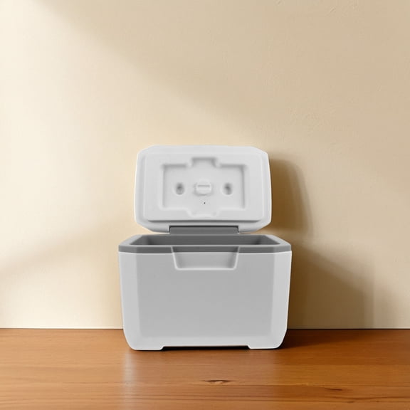 ELAYARD White Insulated Hard Cooler Chest with Handle for Outdoor Camping Beach and Car Trips