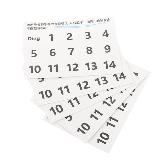 ELAYARD Easy Apply White Handpan Drum Note Markers for Accurate Scale Identification