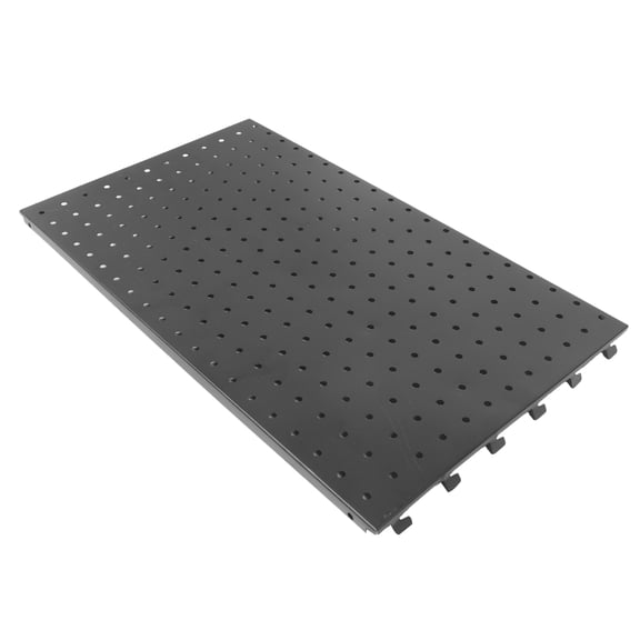 ELAYARD Easy Install Black Metal Pegboard Wall Panel for Garage Tool Storage and Organization