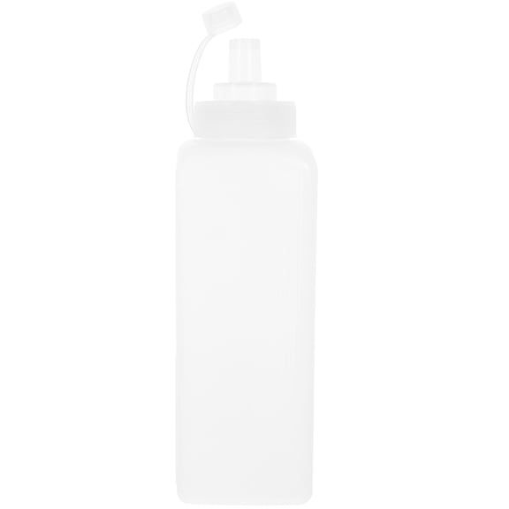 ELAYARD Transparent Easy Squeeze Condiment Bottle for Kitchen Sauce Storage and Salad Dressing Dispenser