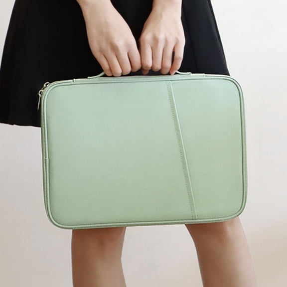 ELAYARD Wear Resistant Light Green Tablet Carrying Case Bag for Travel and Organization