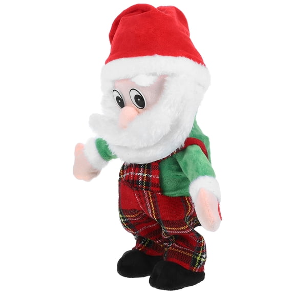 ELAYARD Electric Santa Claus Decor Human Shape Cotton Fabric for Home or Store Display 1 Pcs