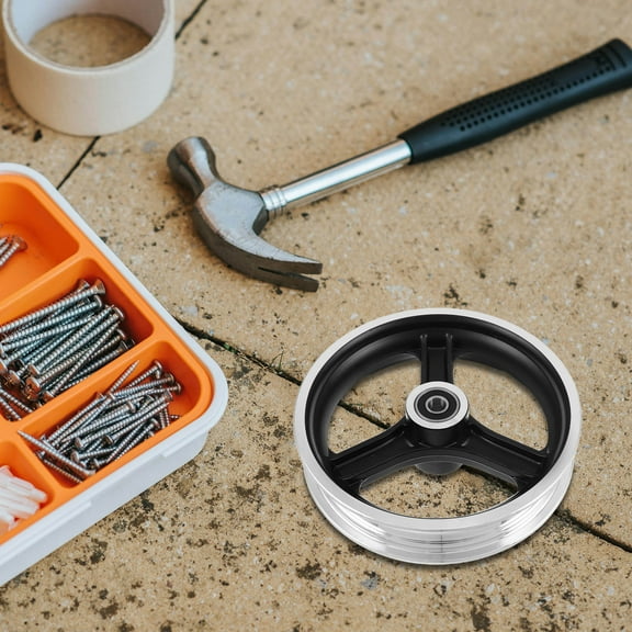 ELAYARD Reinforced Electric Scooter Front Wheel Hub Durable Aluminum Alloy Silver