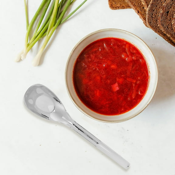 ELAYARD Long Handle Soup Spoon Ramen Spoon 2pcs Ideal for Home Dining Picnics and Travel