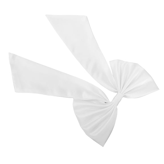 ELAYARD Detachable Bridal Dress Bow Elegant White Chinlon for Wedding Gown Decoration