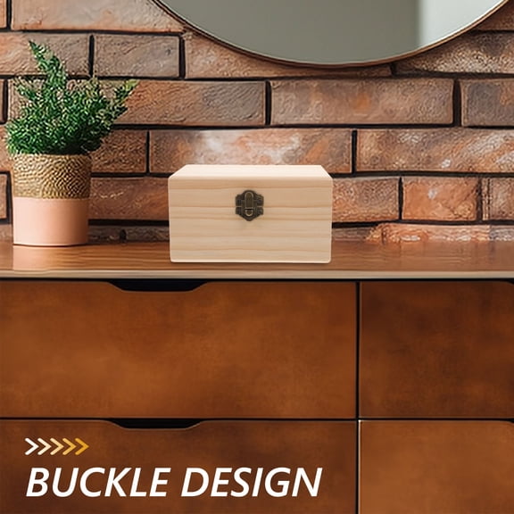 ELAYARD Essential Oil Storage Box with Buckle, 12 Grid Wooden Organizer