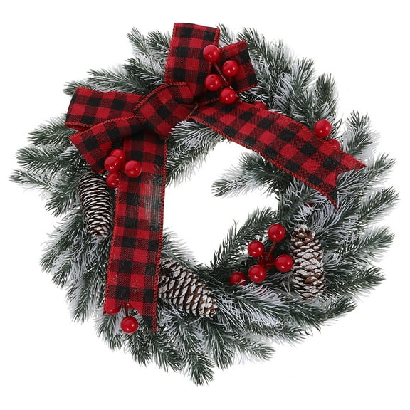 ELAYARD Decorative Christmas Bow Wreath for Front Door and Party Decoration
