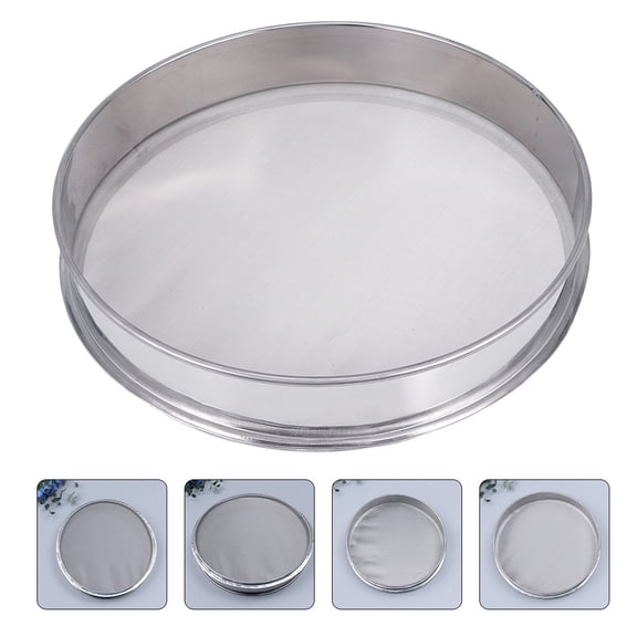 ELAYARD Fine Mesh Plated Silver Stainless Steel Sieve for Flour Sifting and Powder Straining
