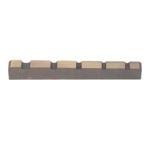 ELAYARD Flat Bottom Pre-Slotted Stainless Steel Bass Nut for 5 String Guitar Enhancing String Stability