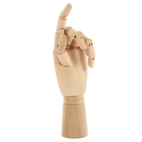 ELAYARD Flexible Hand Model In Wood For Home Decoration 1 Set