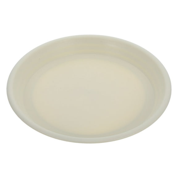 ELAYARD Round Plant Drip Catcher Tray Beige Plastic for Indoor Patio Garden Use