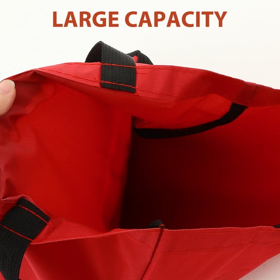 ELAYARD Oxford Cloth Folding Cart Red - Moisture Resistant Storage Trolley for Easy Transport and Organization