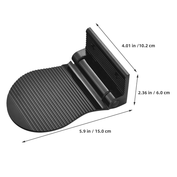 ELAYARD Black Metal Shower Foot Rest Foldable Wall Mount Foot Holder for Comfortable Bathroom Shaving