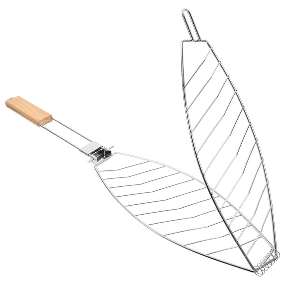 ELAYARD Lightweight Stainless Steel Fish Grill Rack for Home and Outdoor Use