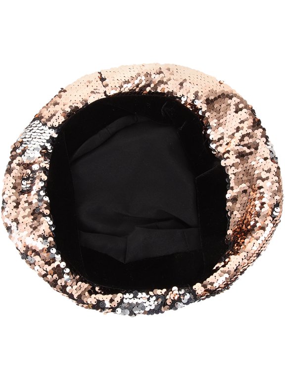 women beret cap Sequin Vintage French Style Headwear