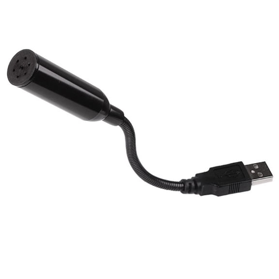 ELAYARD Portable USB Microphone for Computer with Noise Cancelling and Flexible Neck Black