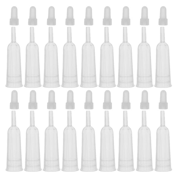 ELAYARD 50Pcs Transparent Ampoule Dispenser Tips for Precise Liquid Handling and Chemical Use