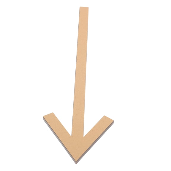 ELAYARD Weather Resistant Golden Acrylic Arrow Decal for Yard Mailbox and Entrance Direction