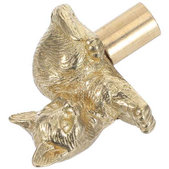 ELAYARD Golden Brass Cat Shaped Drawer Knobs Decorative Cabinet Pull Handles for Dressers and Cabinets