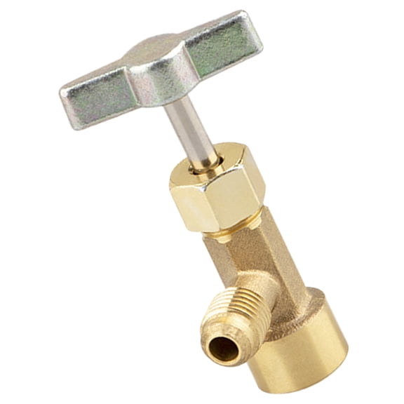 ELAYARD Heavy Duty Brass Refrigerant Can Tap with Sealed Valve Compatible with R134a Cans