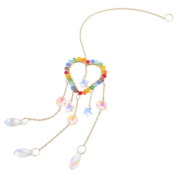 ELAYARD Indoor Window Crystal Sun Catchers Heart Shape Hanging Prism Garden Decor