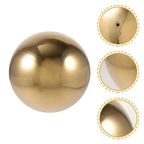 ELAYARD Portable Golden Outdoor Gazing Globe Stainless Steel Reflective Sphere Garden Decor
