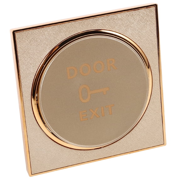 ELAYARD Golden Push to Exit Button Wall Plate for Doorbell and Door Access Control Easy to Install